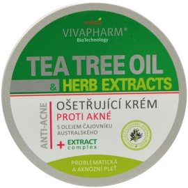 Vivaco Vivapharm Tea Tree Oil Ošetrujúci krém proti akné 200ml