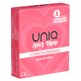 Uni-Q Sexy Hoop Female Condoms 3ks