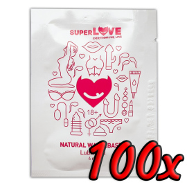 Superlove Natural Waterbased Lubricant 100x4ml