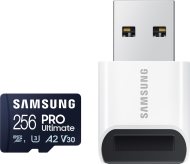 Samsung Micro SDXC PRO Ultimate + USB adaptér 256GB - cena, srovnání