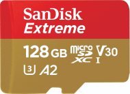 Sandisk Micro SDXC Extreme + SD adaptér UHS-I U3 128GB - cena, srovnání