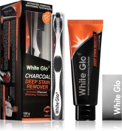 White Glo Charcoal Deep Stain Remover 100ml