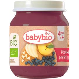Babybio Bio jablko a čučoriedky 130g