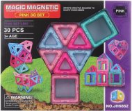 Lamps Magnetická stavebnica 30ks ružová - cena, srovnání