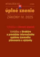 Aktualizácia IV/2 2025 - Stavebný zákon - územné plánovanie - cena, srovnání