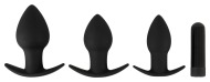 Black Velvet Vibrating Butt Plug Set - cena, srovnání