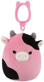 Squishmallows Čierno-ružová krava Pollyanna