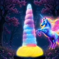 Creature Cocks Unicorn Glow-in-the-Dark Vibrating Silicone Dildo - cena, srovnání