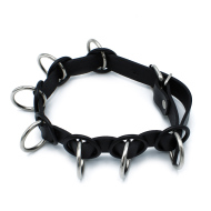 Kiotos Leather Collar with 7 Statement Rings - cena, srovnání
