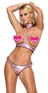 Bad Kitty Chest Harness & Strap-on Jock Shimmering - cena, srovnání