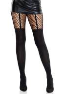 Leg Avenue Garter Illusion Tights with Net Detail - cena, srovnání