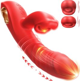 Superlove 4in1 Licking & Biting Thrusting Rabbit Vibrator